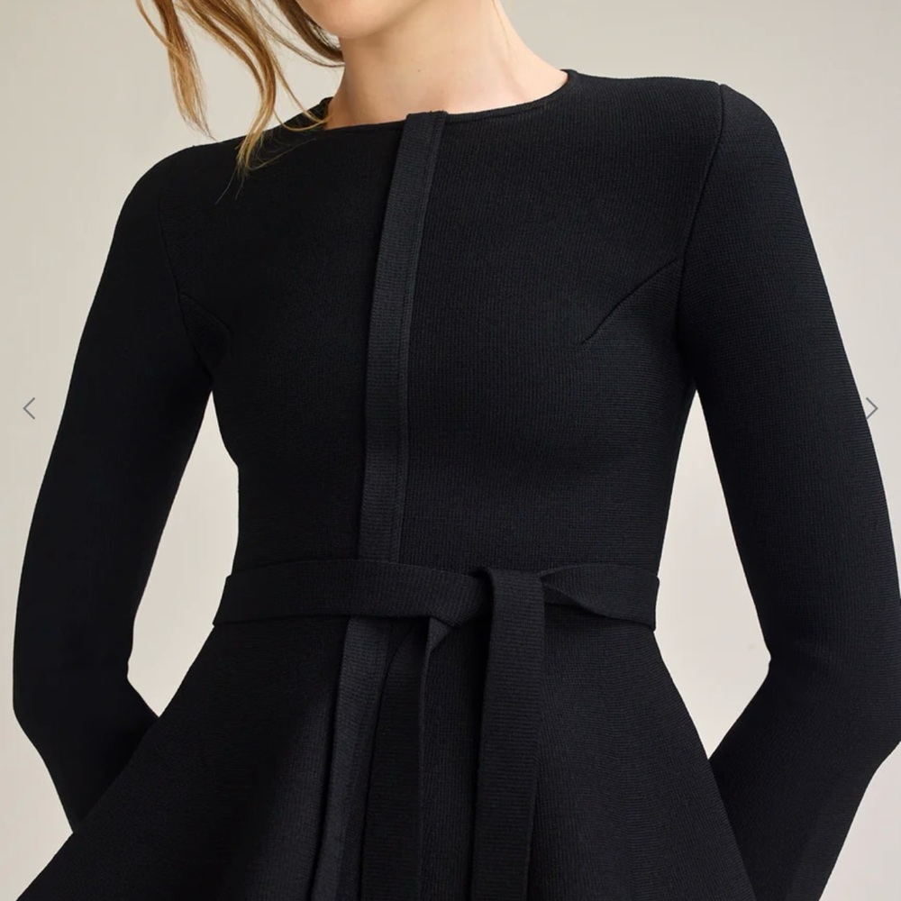 Crepe Knit Ruffle Jacket